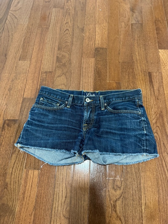 Lucky Brand Pants - Lucky Brand Women's Mid Wash Blue Denim Cut Off Shorts